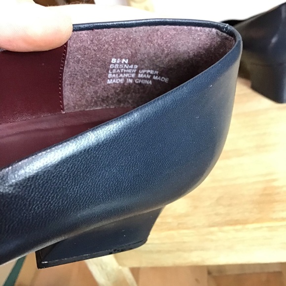 Naturalizer Womens Boundary Navy Blue Leather Pump Heel Size 8.5N - Picture 8 of 9